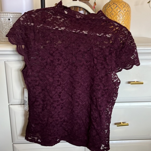 No Boundaries Lace Blouse with Tank Under Size XXL - Picture 3 of 6